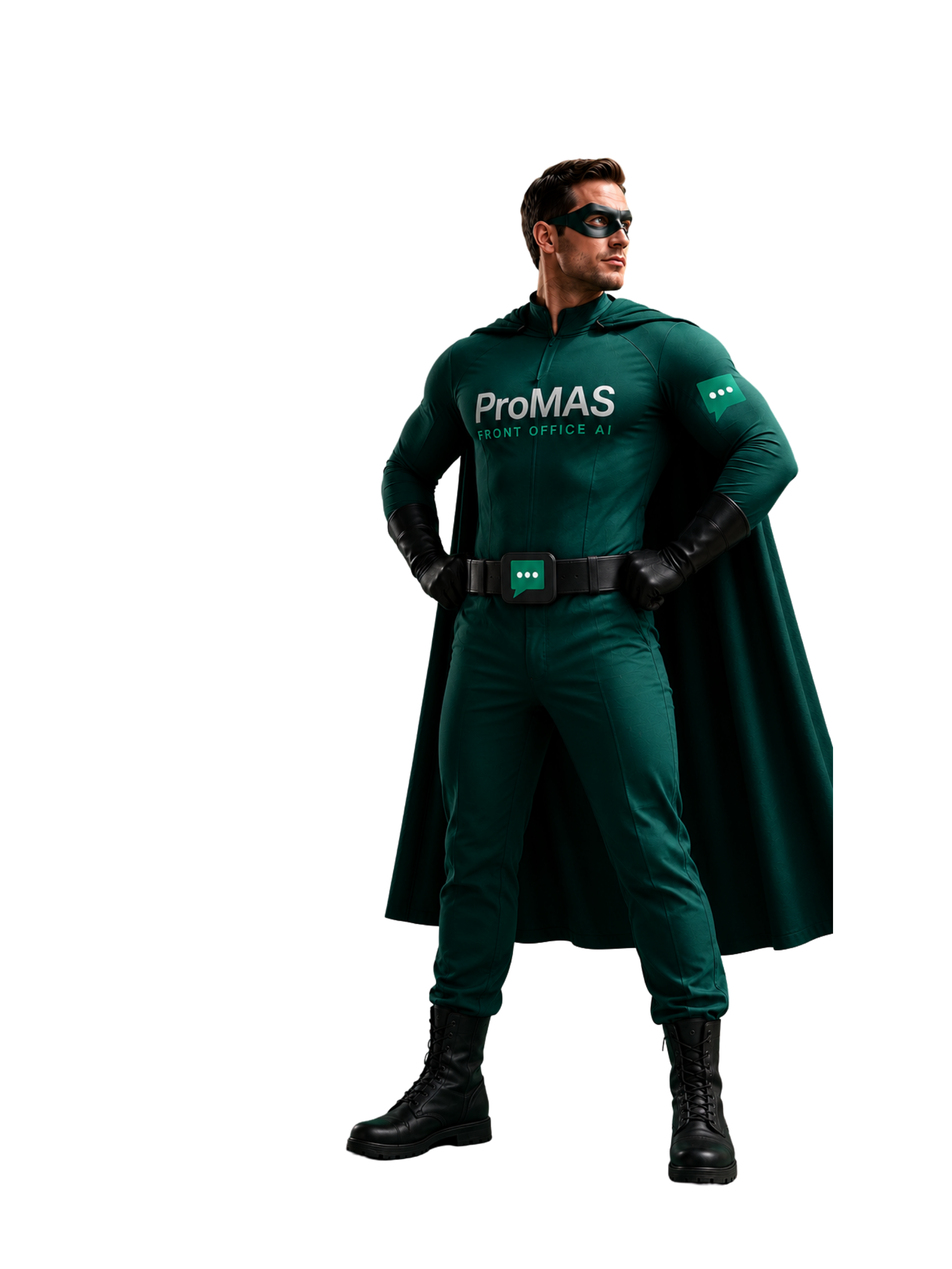 Captain ProMAS, the ProMAS AI front office mascot